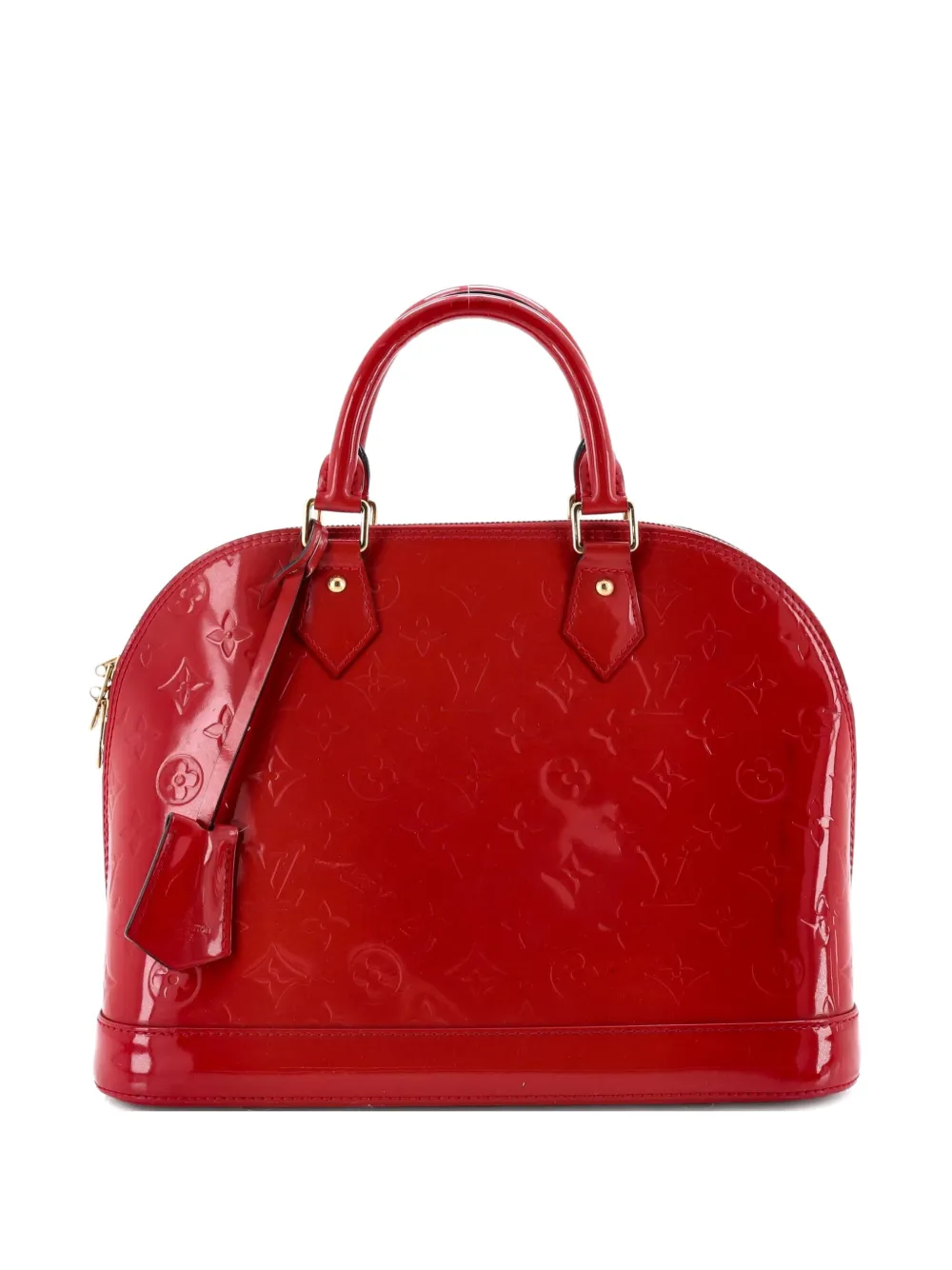Louis Vuitton Pre-Owned Alma Handbag Monogram Vernis PM satchel - Rosso