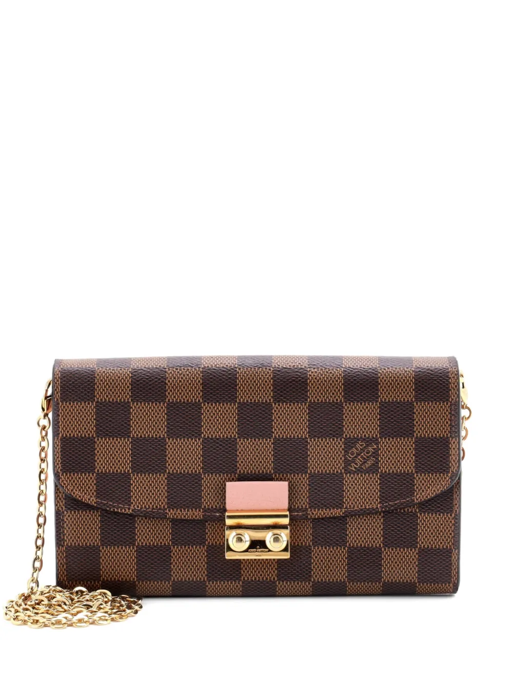 Louis Vuitton Pre-Owned Croisette Chain Wallet Damier crossbody bag - Marrone