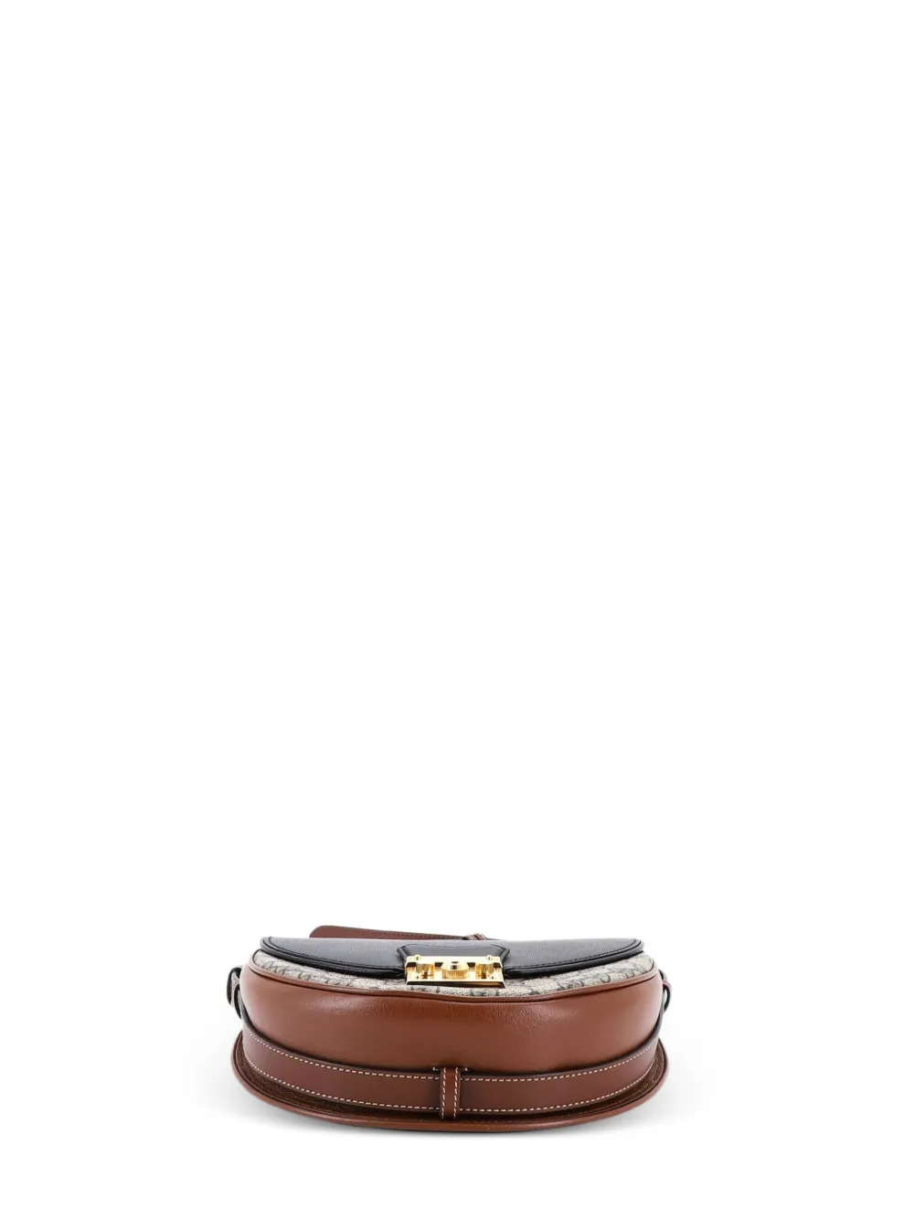 Padlock Saddle Shoulder Bag Gg Coated Canvas And Leather Small Crossbody Bag