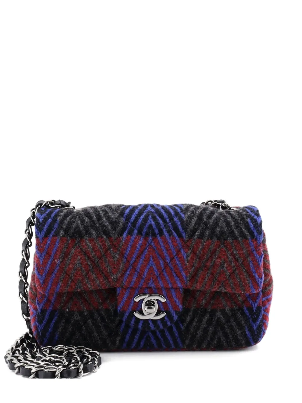 CHANEL Pre-Owned Classic Single Flap Bag Quilted Wool Mini shoulder bag - Multicolore