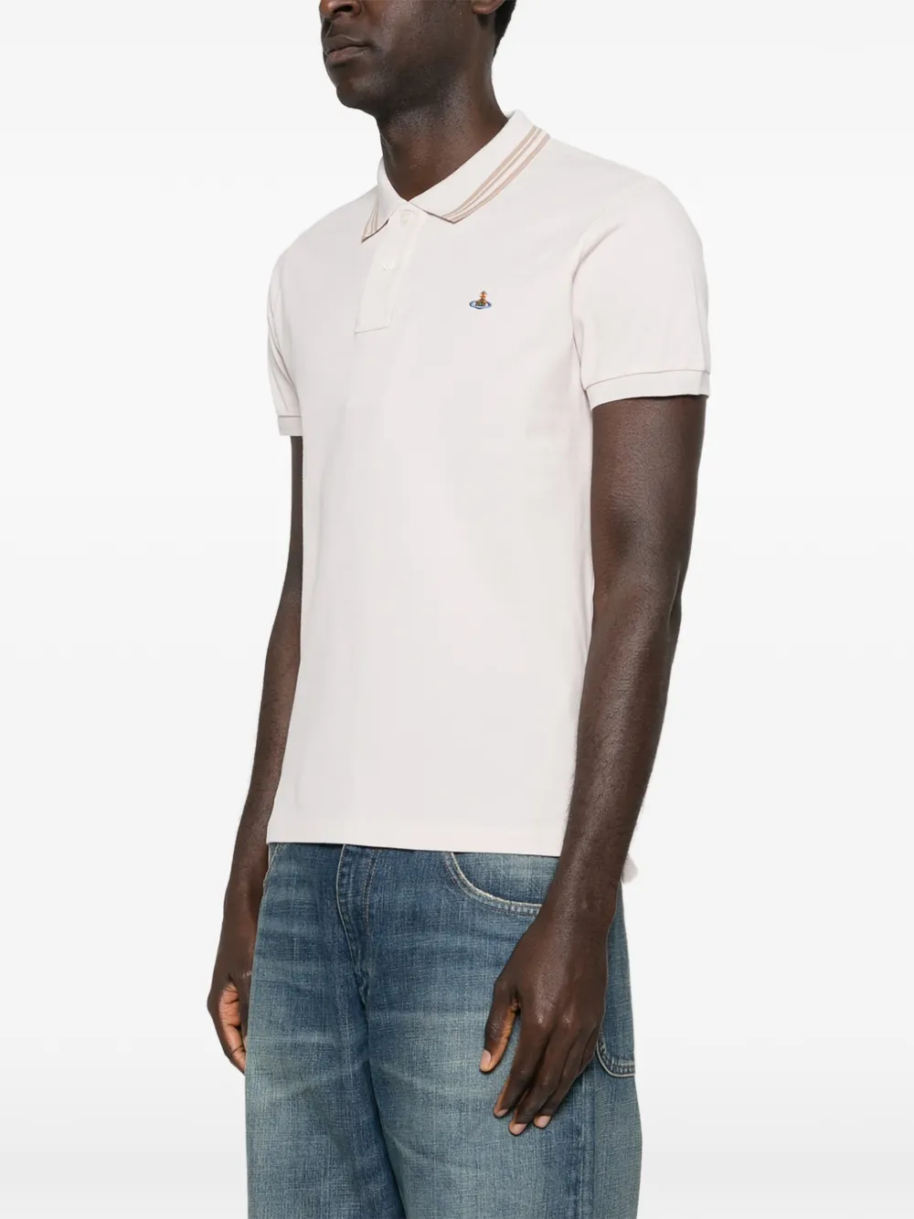 Vivienne Westwood Gestreept poloshirt Beige