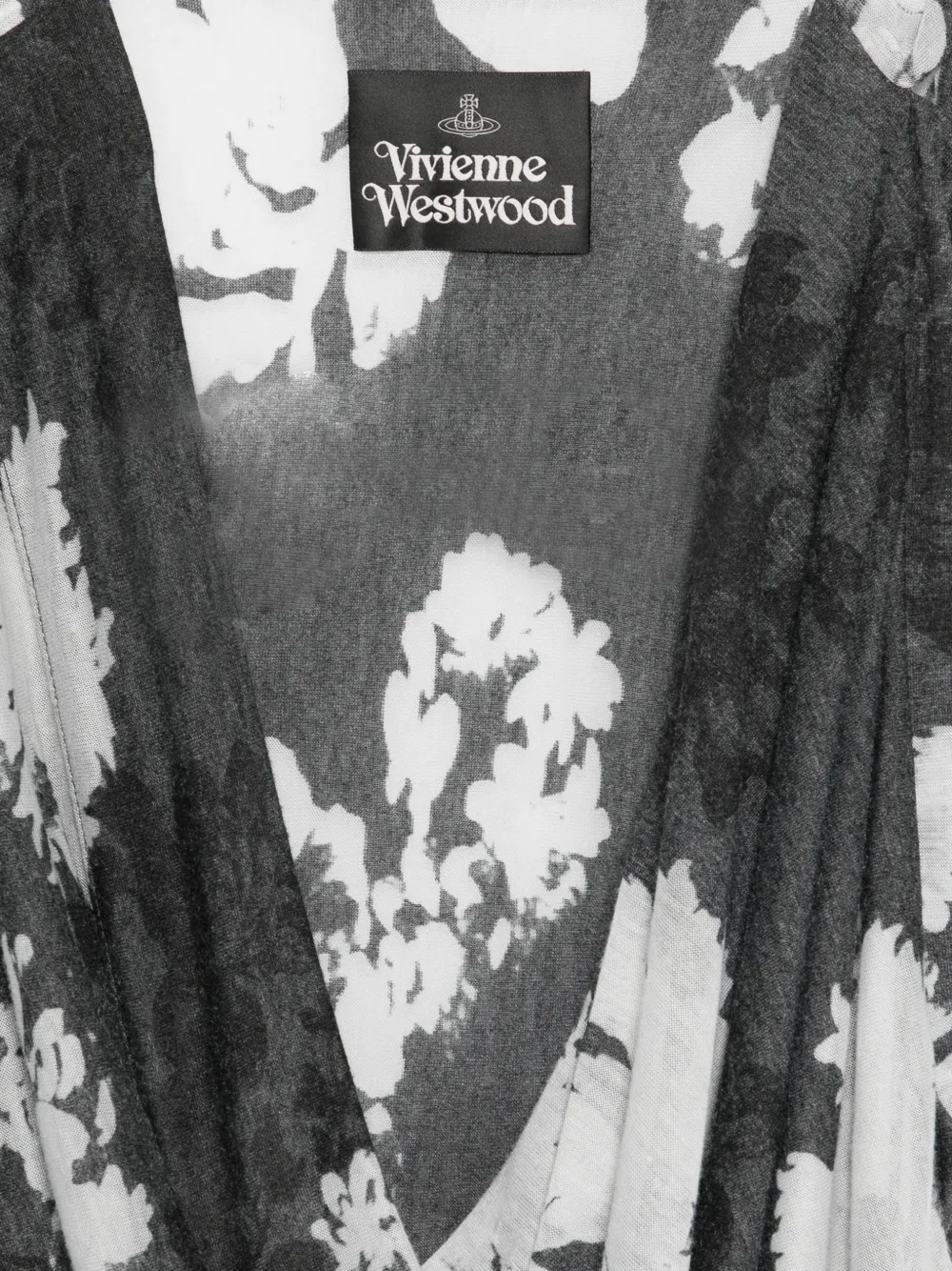 Vivienne Westwood River jurk met bloemenprint Zwart