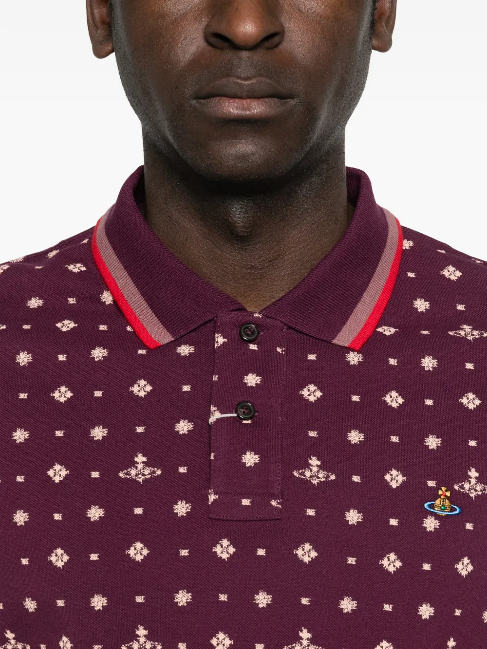 Vivienne Westwood Poloshirt met Orb-print Paars