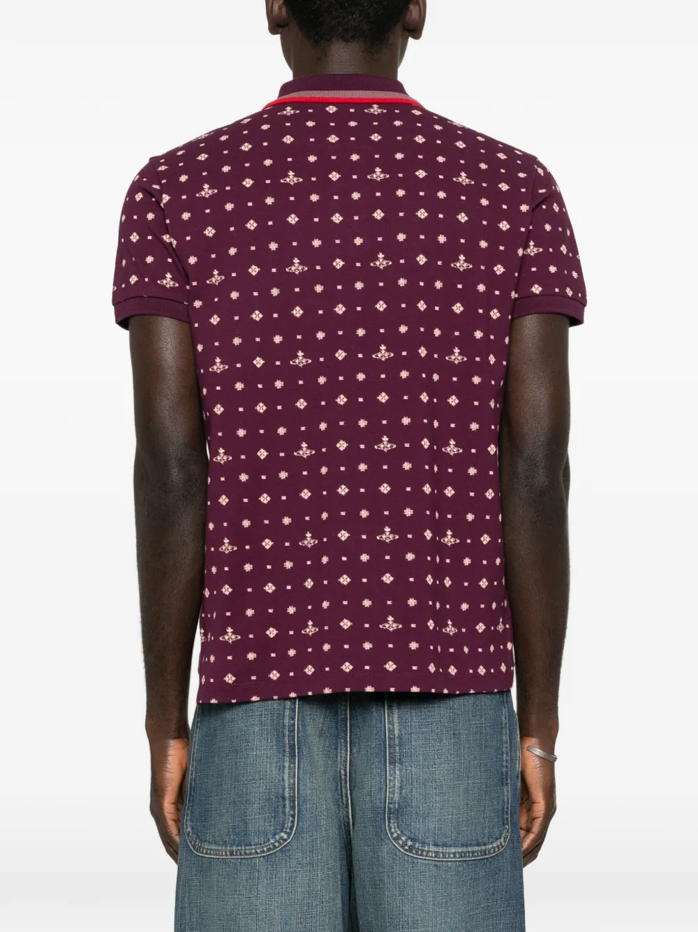 Vivienne Westwood Poloshirt met Orb-print Paars