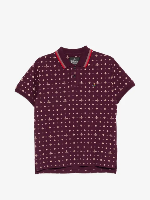 Vivienne Westwood orb print polo shirt