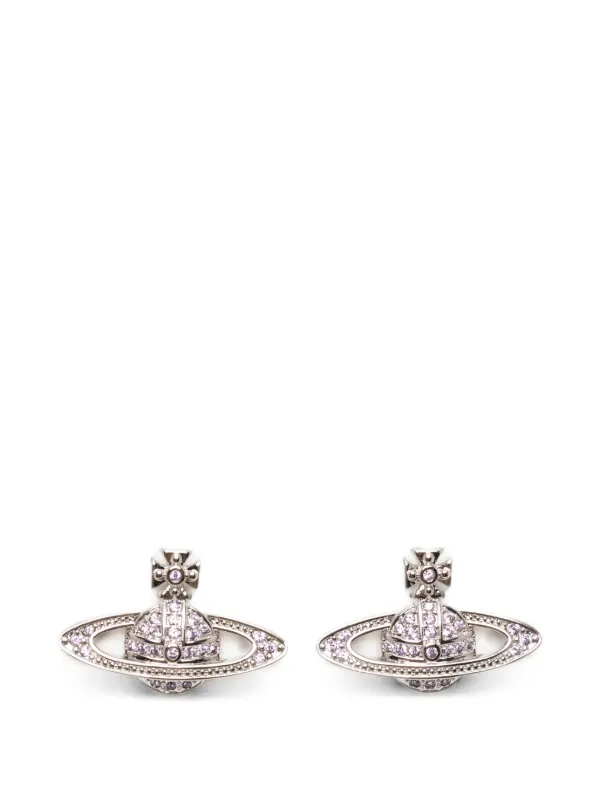 Vivienne Westwood Mini Bas Relief オーブ ピアス | シルバートーン