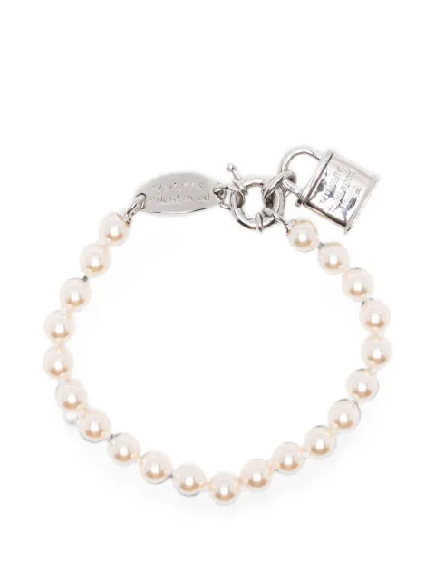 Vivienne Westwood small Celestina padlock-pendant pearl bracelet