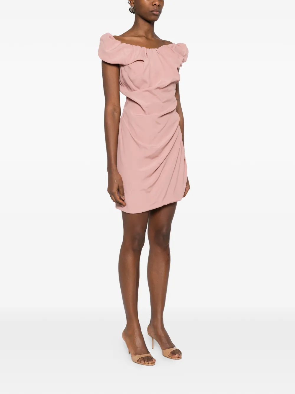 Vivienne Westwood Ginnie Amber mini-jurk met gedrapeerd detail Roze