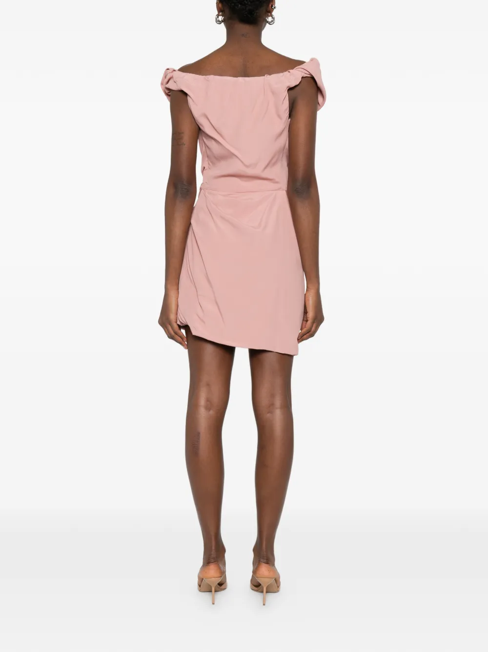 Vivienne Westwood Ginnie Amber mini-jurk met gedrapeerd detail Roze