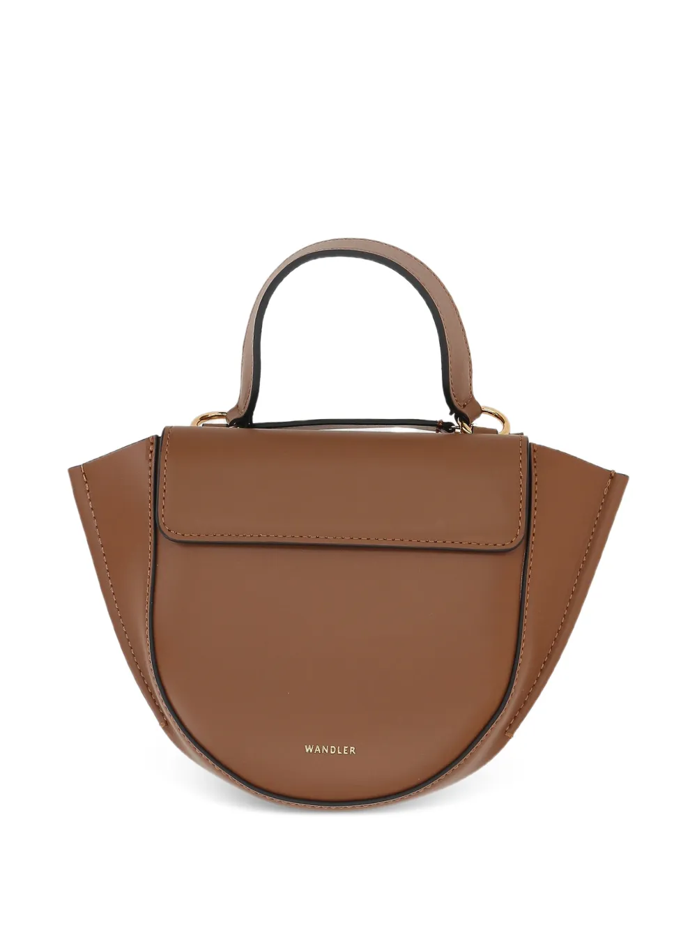 Wandler mini Hortensia leather tote bag - Marrone