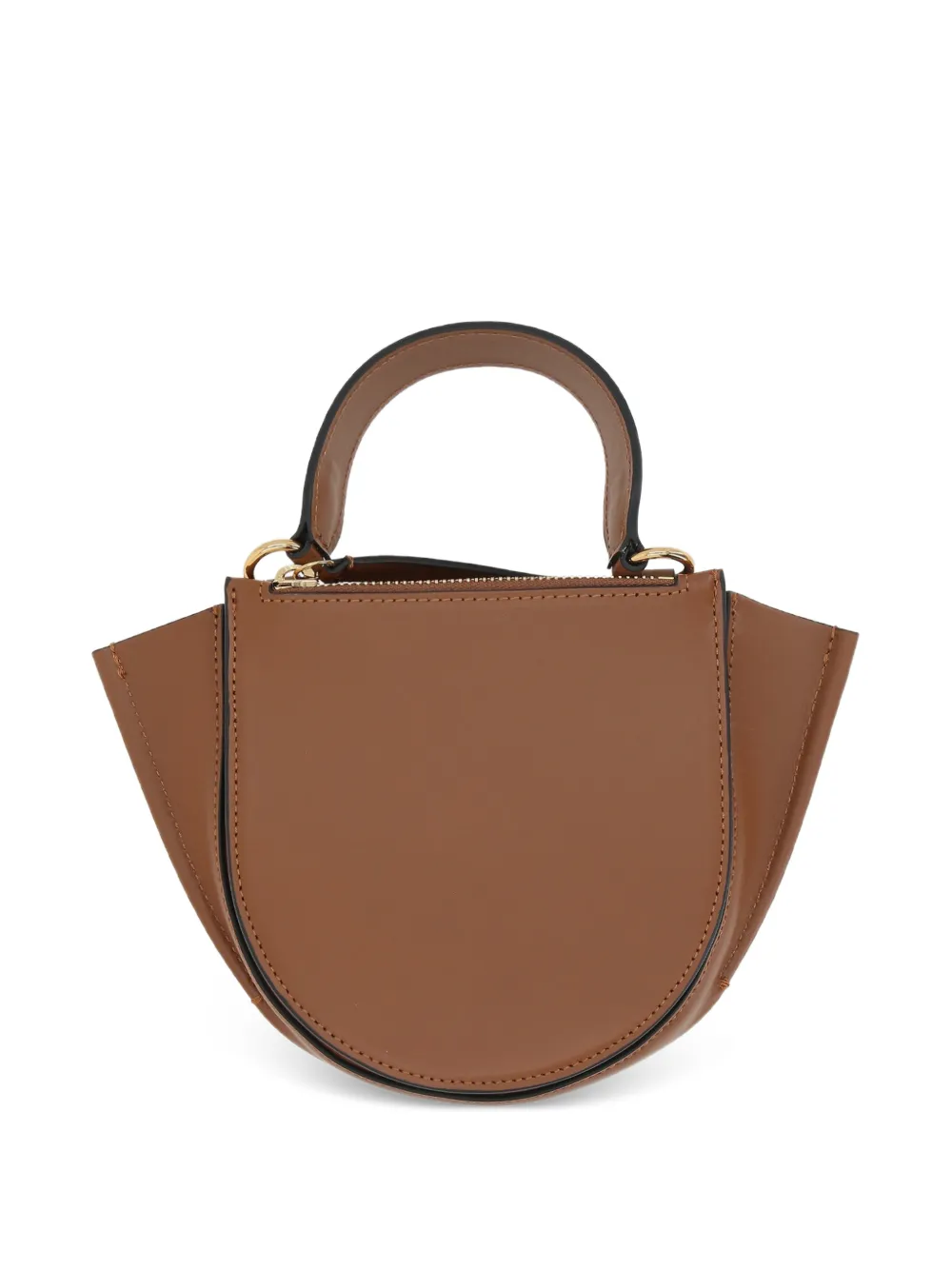 Wandler mini Hortensia leather tote bag - Bruin