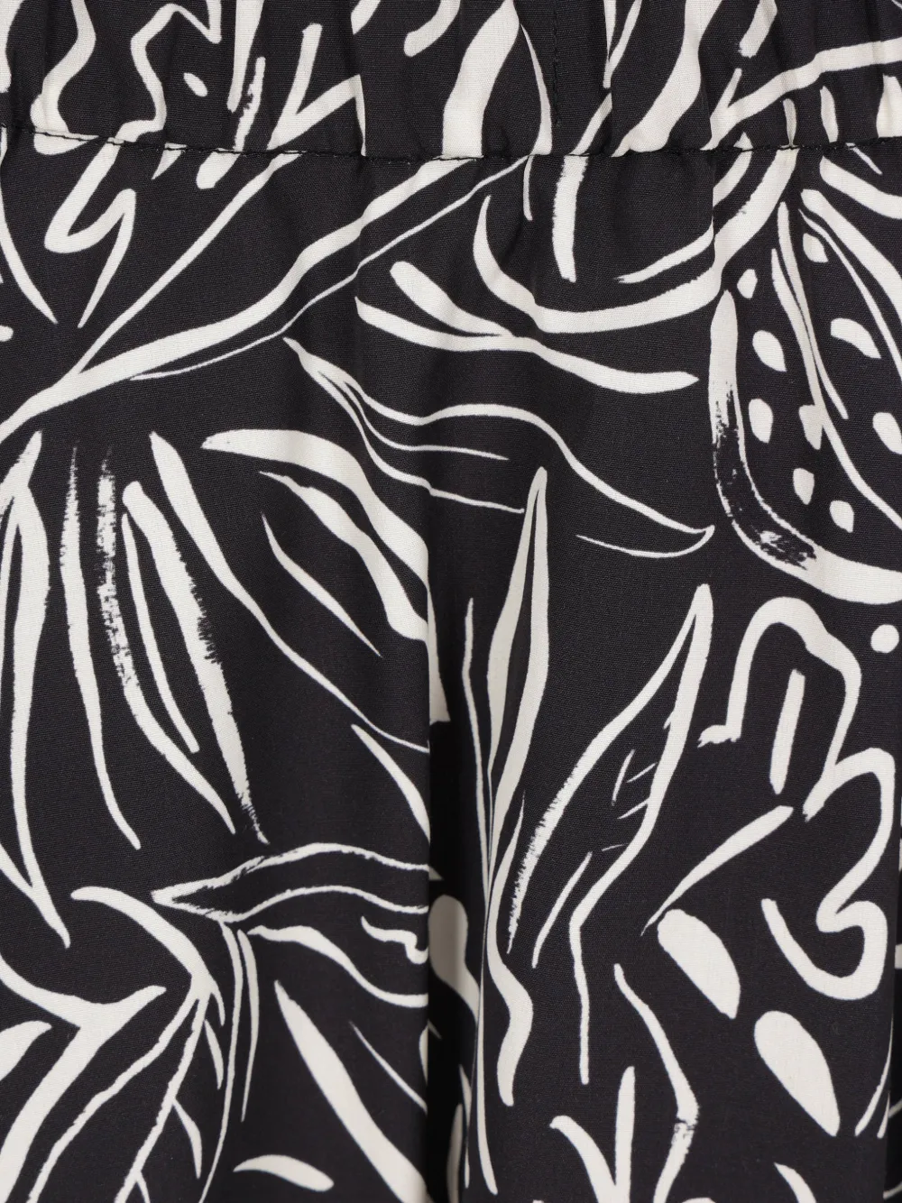 ASPESI Midi-jurk met bloemenprint Zwart