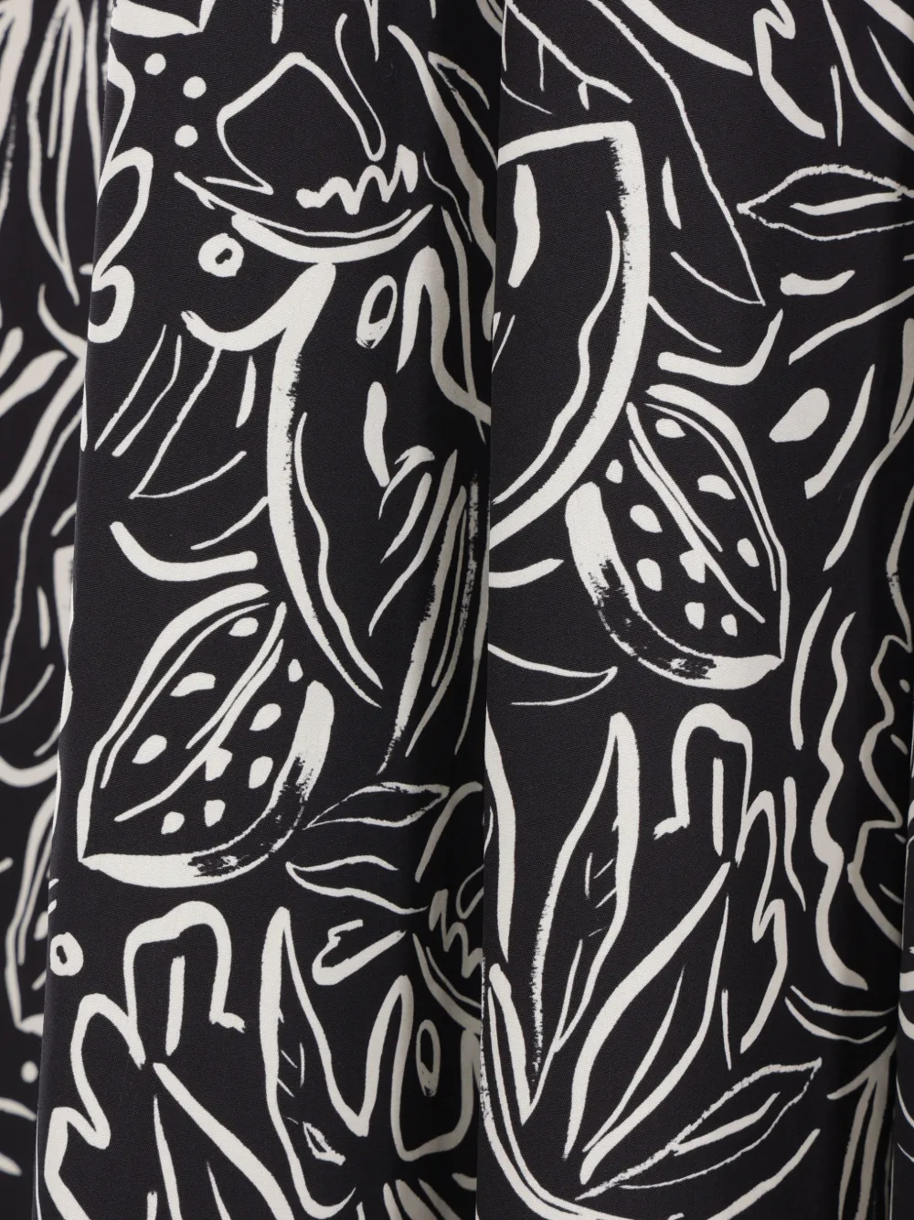  Aspesi Floral-print Midi Skirt - Black 