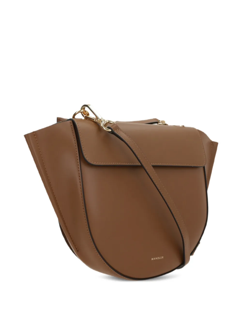 Wandler Hortensia leren shopper Bruin