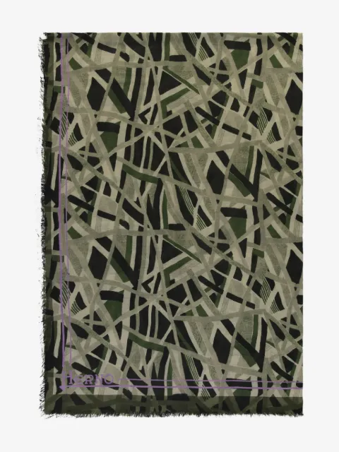 Herno geometric-print scarf