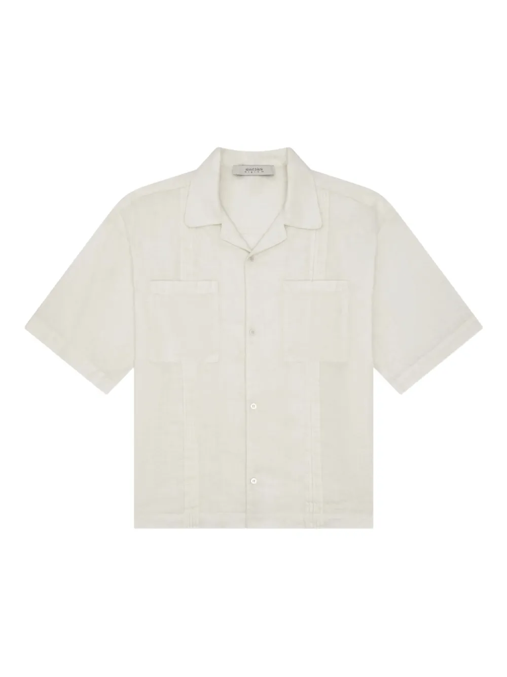 Aboutblank Chest-pocket Short-sleeve Shirt In Neutral