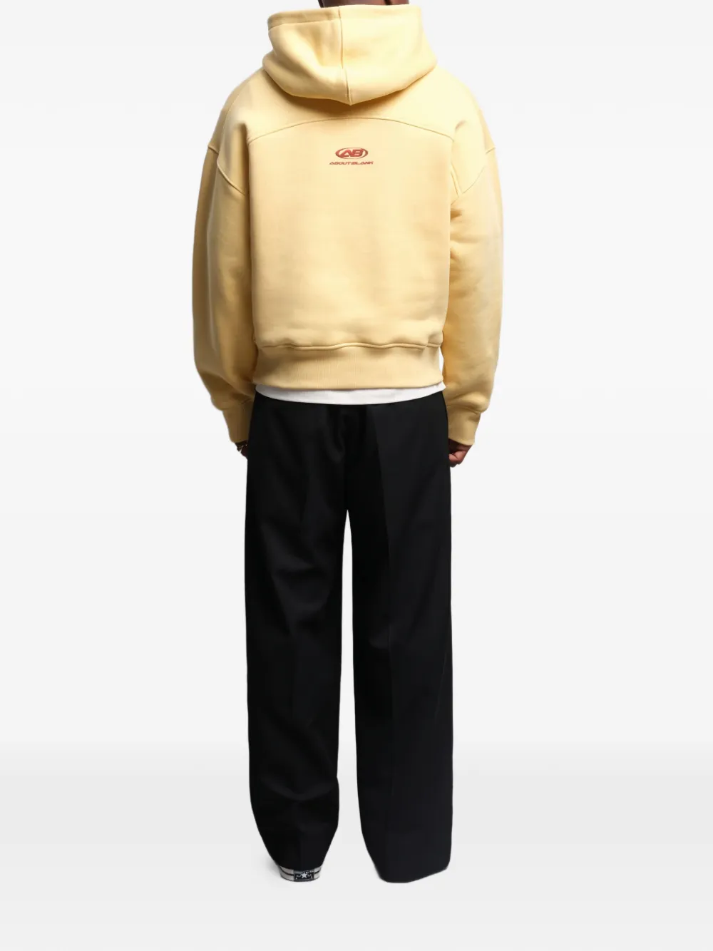  Aboutblank Sudadera Con Bolsillo Y Capucha - Amarillo 