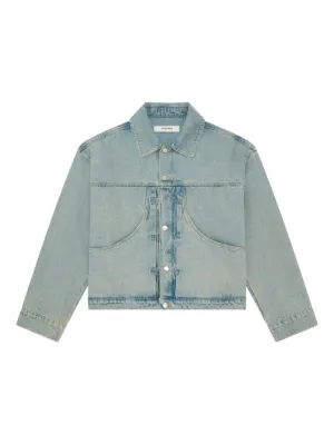FEAR OF GOD ESSENTIALS Trucker Jacket | Blue | FARFETCH ZA