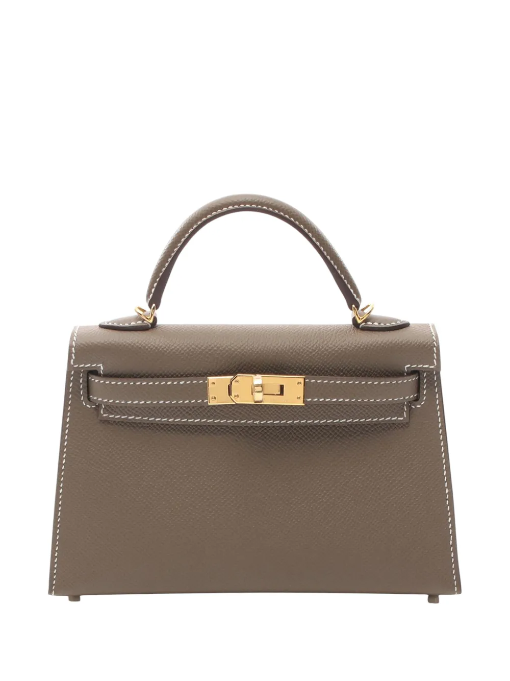 Hermès Pre-Owned 2025 Epsom Mini Kelly II Sellier handbag - Brown