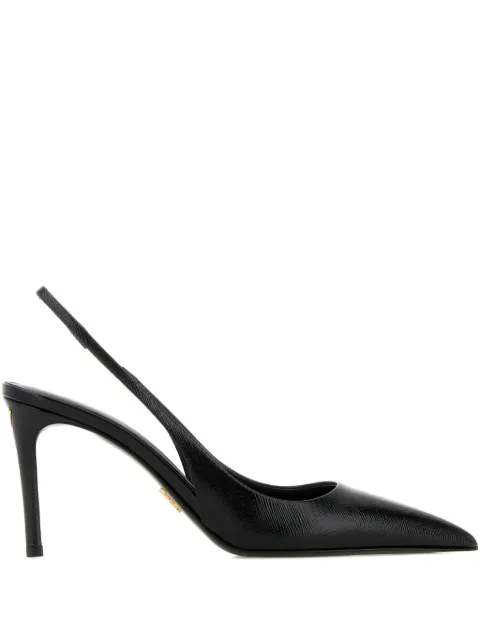 Prada leather heeled pumps