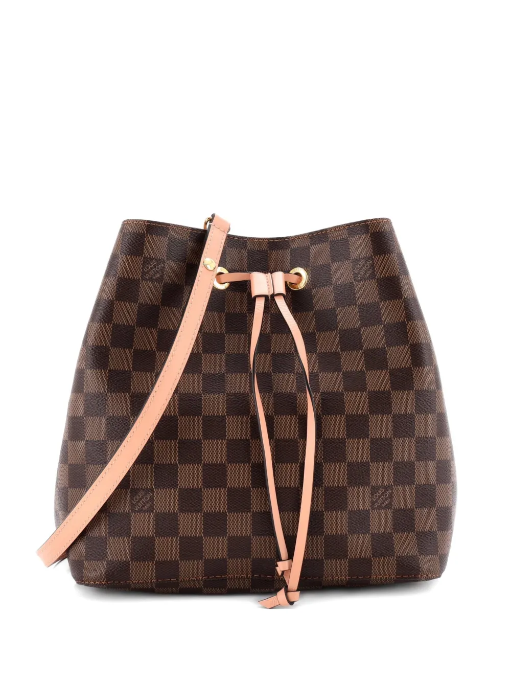 Louis Vuitton Pre-Owned NeoNoe Handbag Damier with Leather MM bucket bag - Marrone