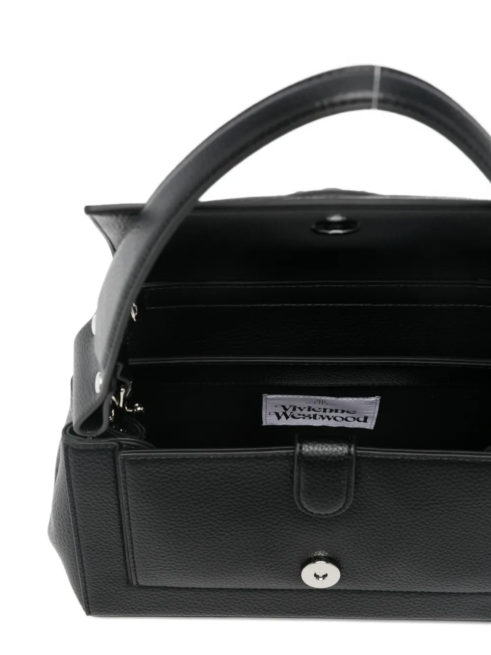 Vivienne Westwood Medium Hazel Orb-motif Shoulder Bag in Black, view 5
