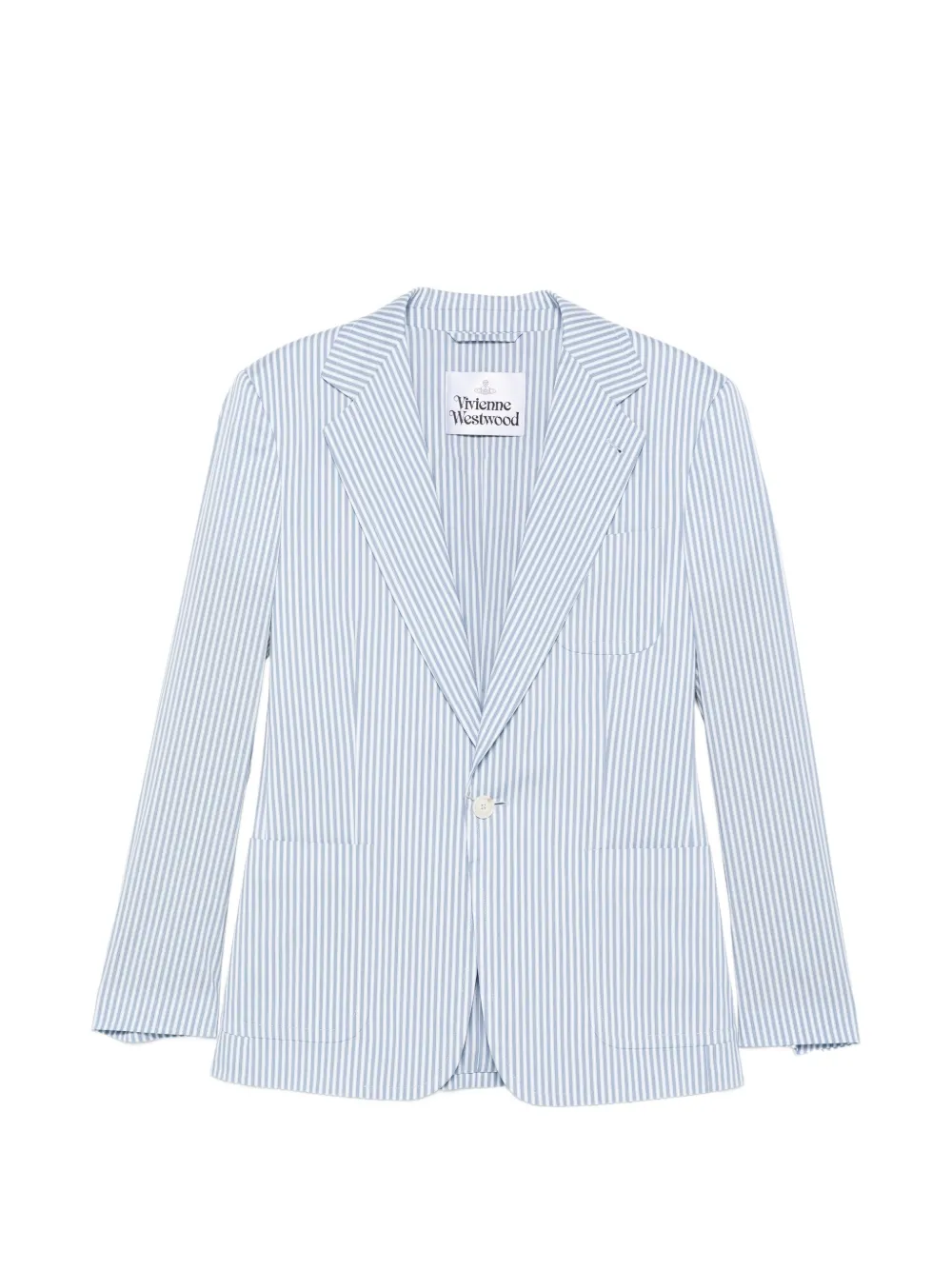 Vivienne Westwood striped single-breasted blazer - Blau