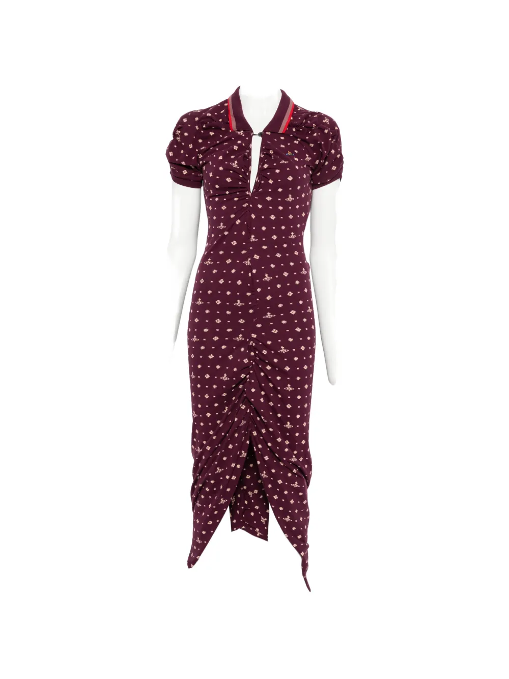 Vivienne Westwood patterned ruched midi dress - Viola