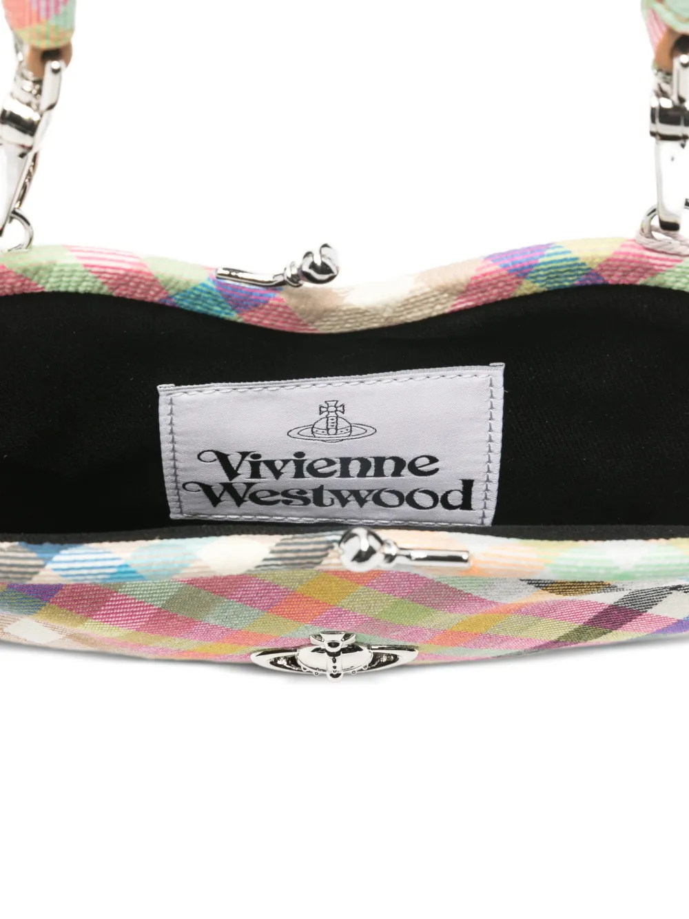 Vivienne Westwood Belle Heart geruite shopper Roze