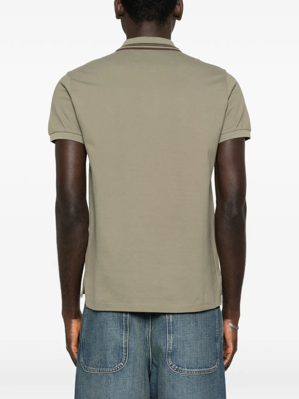 Vivienne Westwood Poloshirt met gestreepte kraag Groen