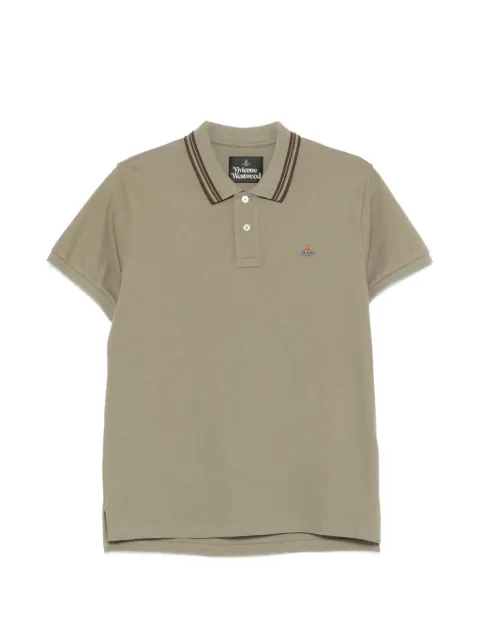 Vivienne Westwood striped collar polo shirt