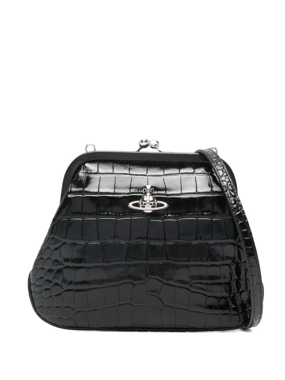 Vivienne Westwood Vivienne Orb embossed clutch bag - Nero