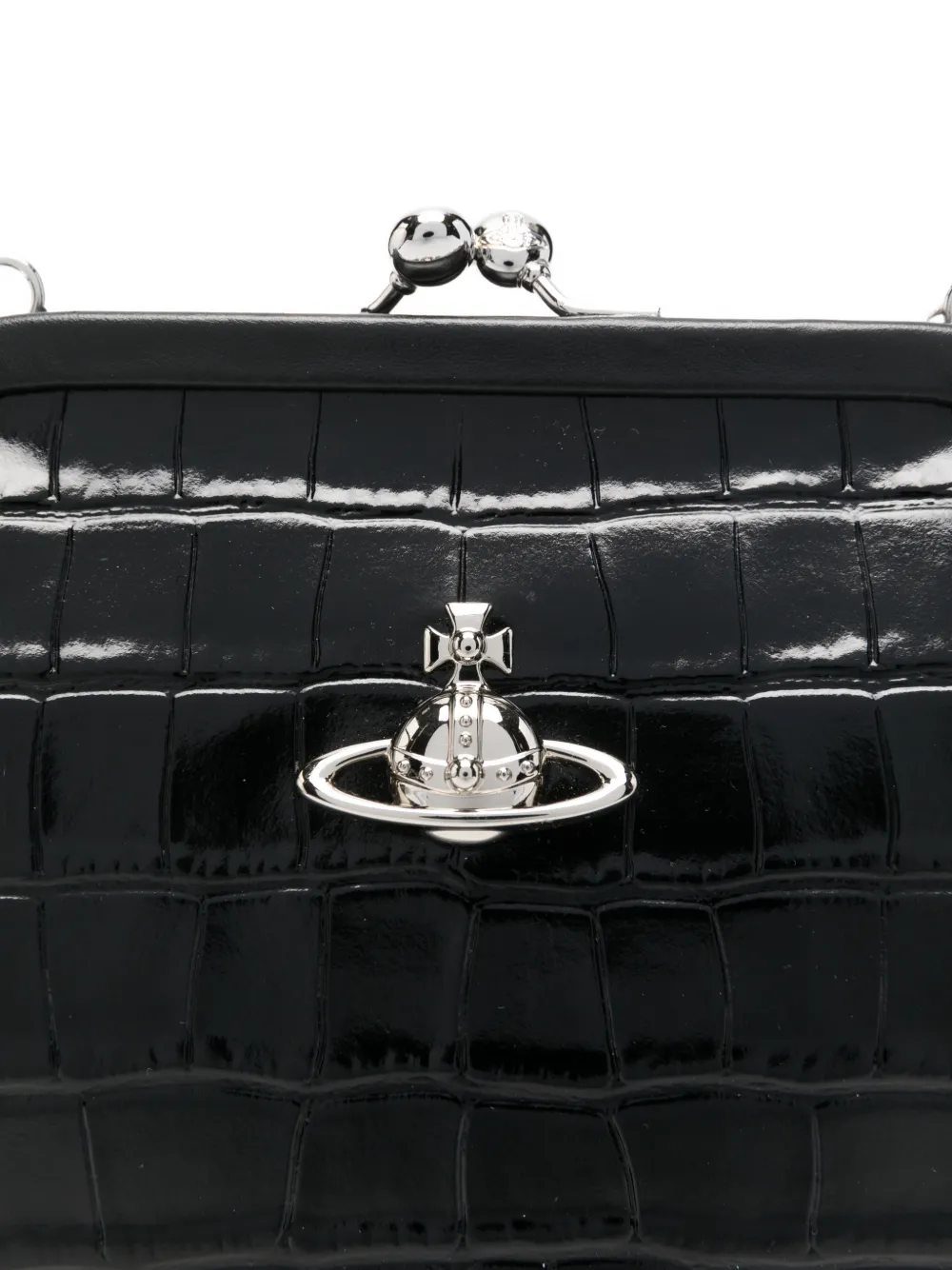 Vivienne Orb embossed clutch bag