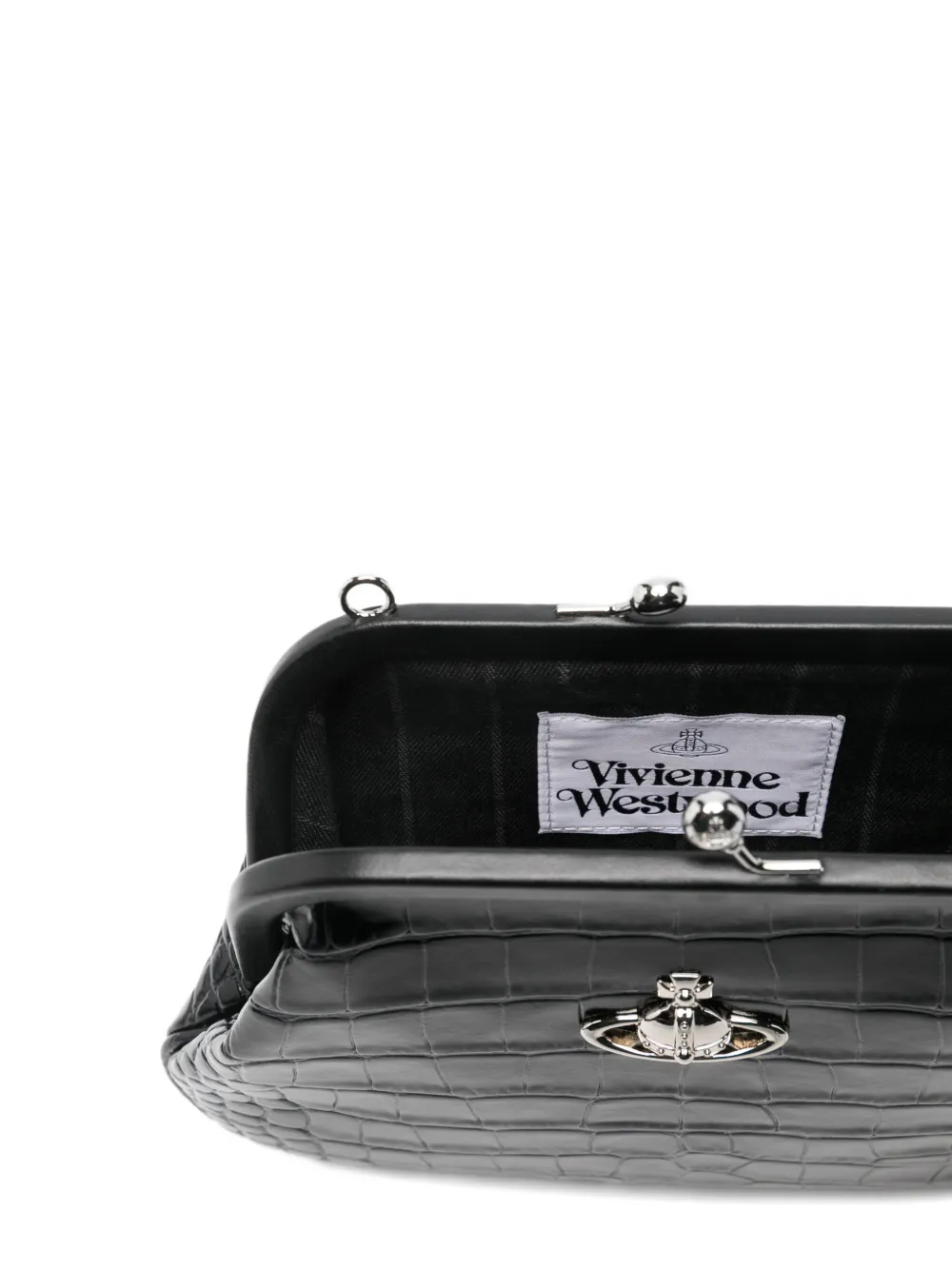 Vivienne Orb embossed clutch bag