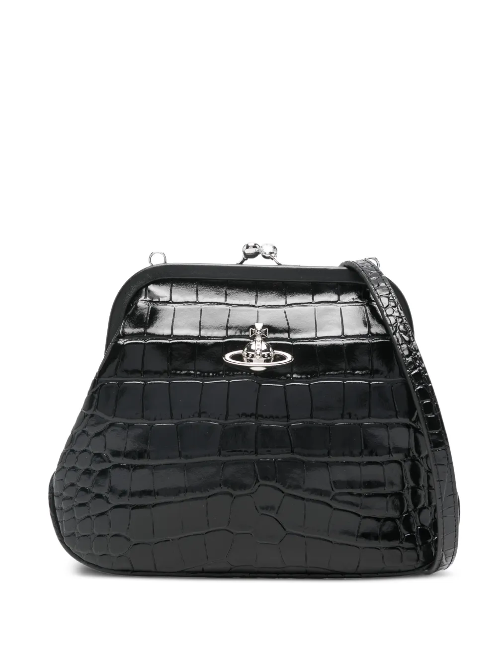 Vivienne Westwood Vivienne Orb embossed clutch bag - Nero