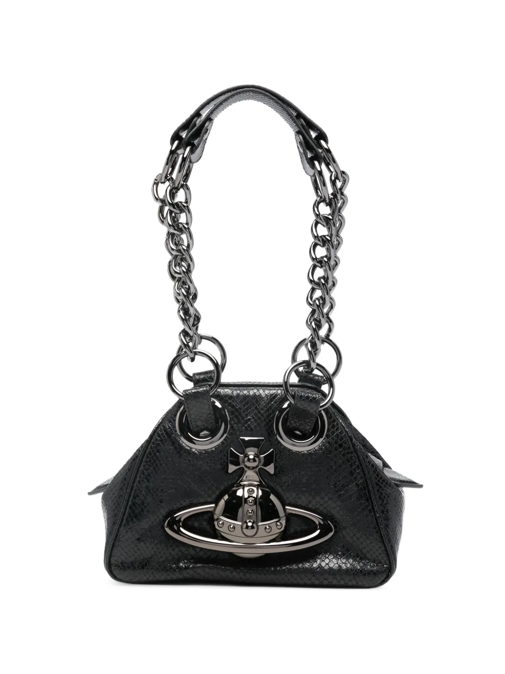 Vivienne Westwood orb chain shoulder bag - Nero