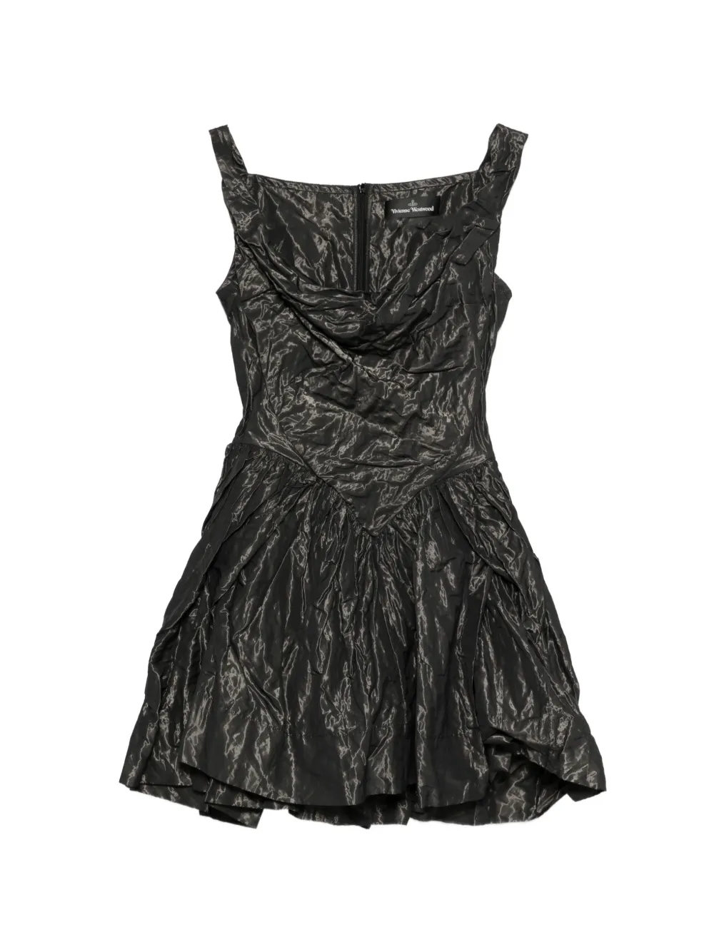 Vivienne Westwood draped pleated dress - Nero