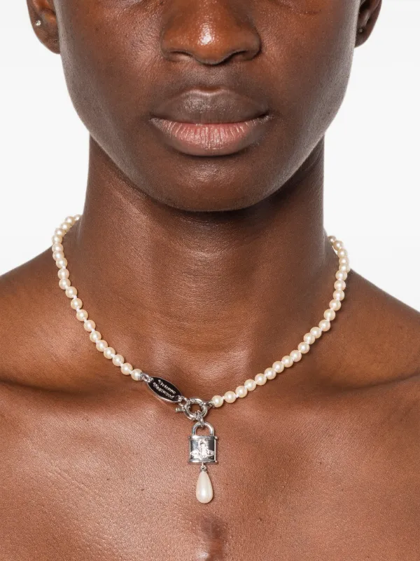 Vivienne Westwood パドロック ネックレス Vivienne Westwood パドロックペンダント ネックレス | シルバートーン