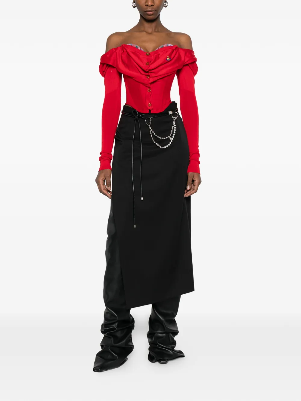 Vivienne Westwood Maxi-rok met print Zwart