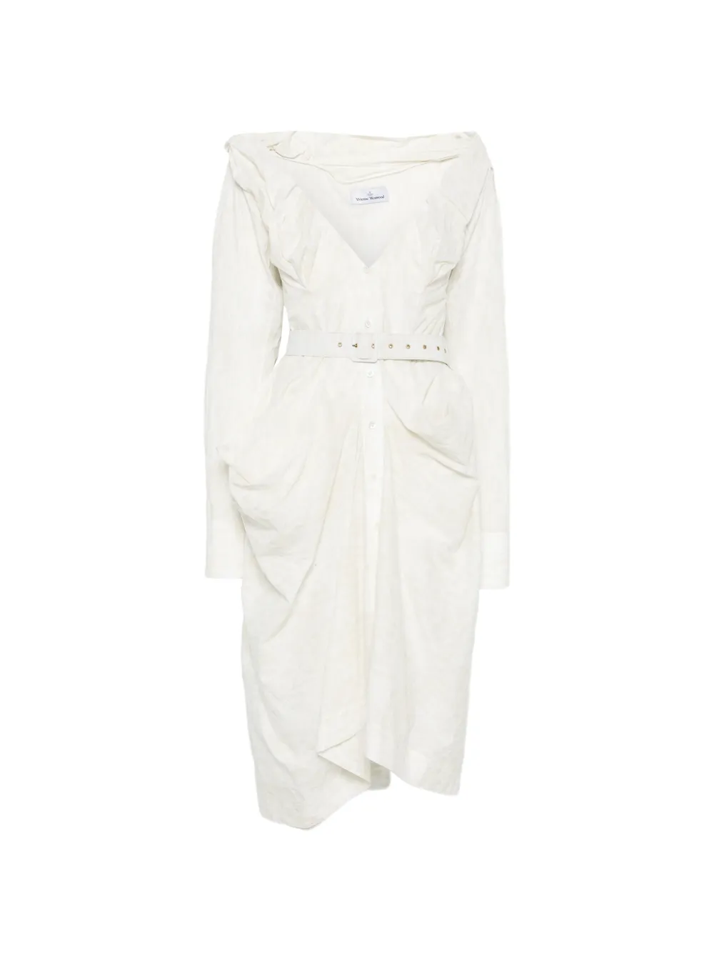 Vivienne Westwood Kendall belted midi dress - Nude