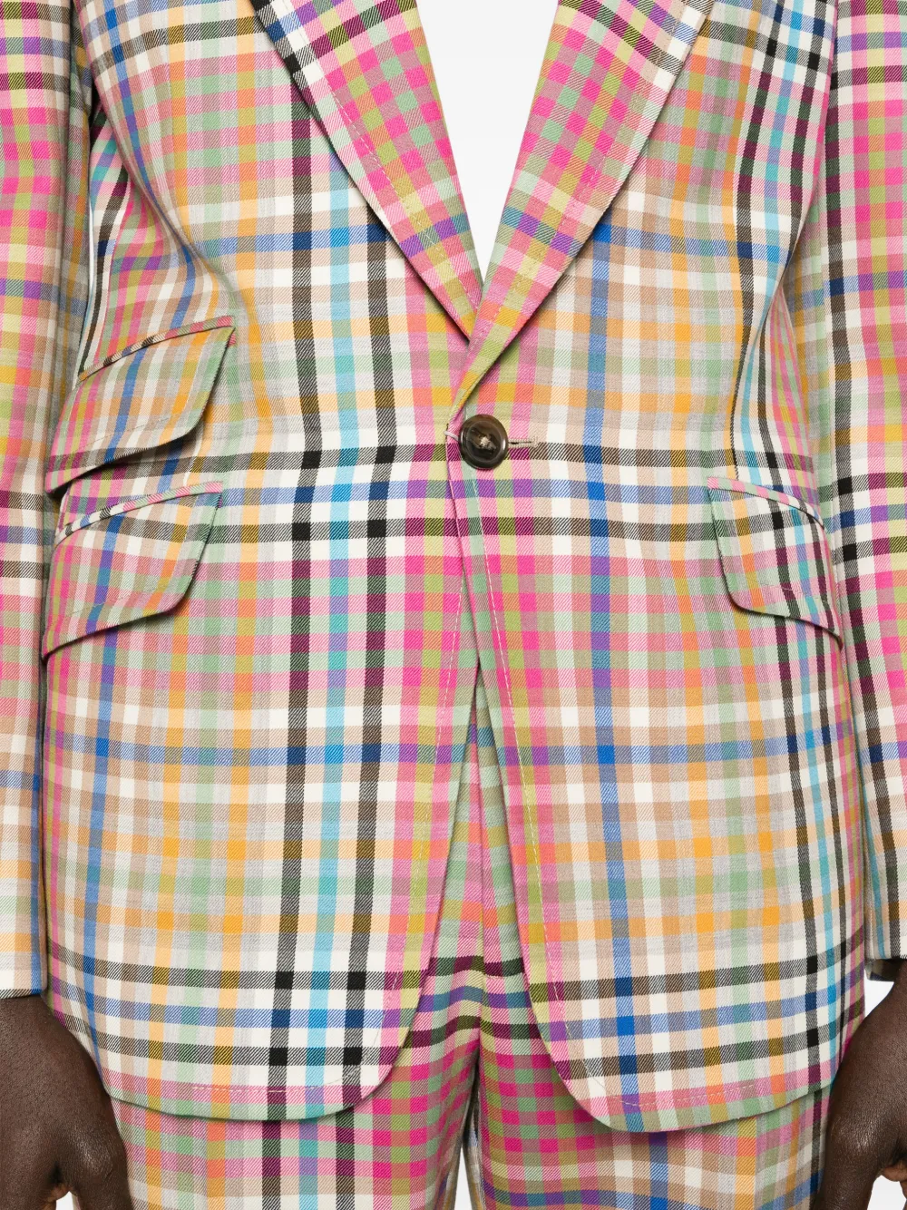 Vivienne Westwood Geruit jack met zak Roze