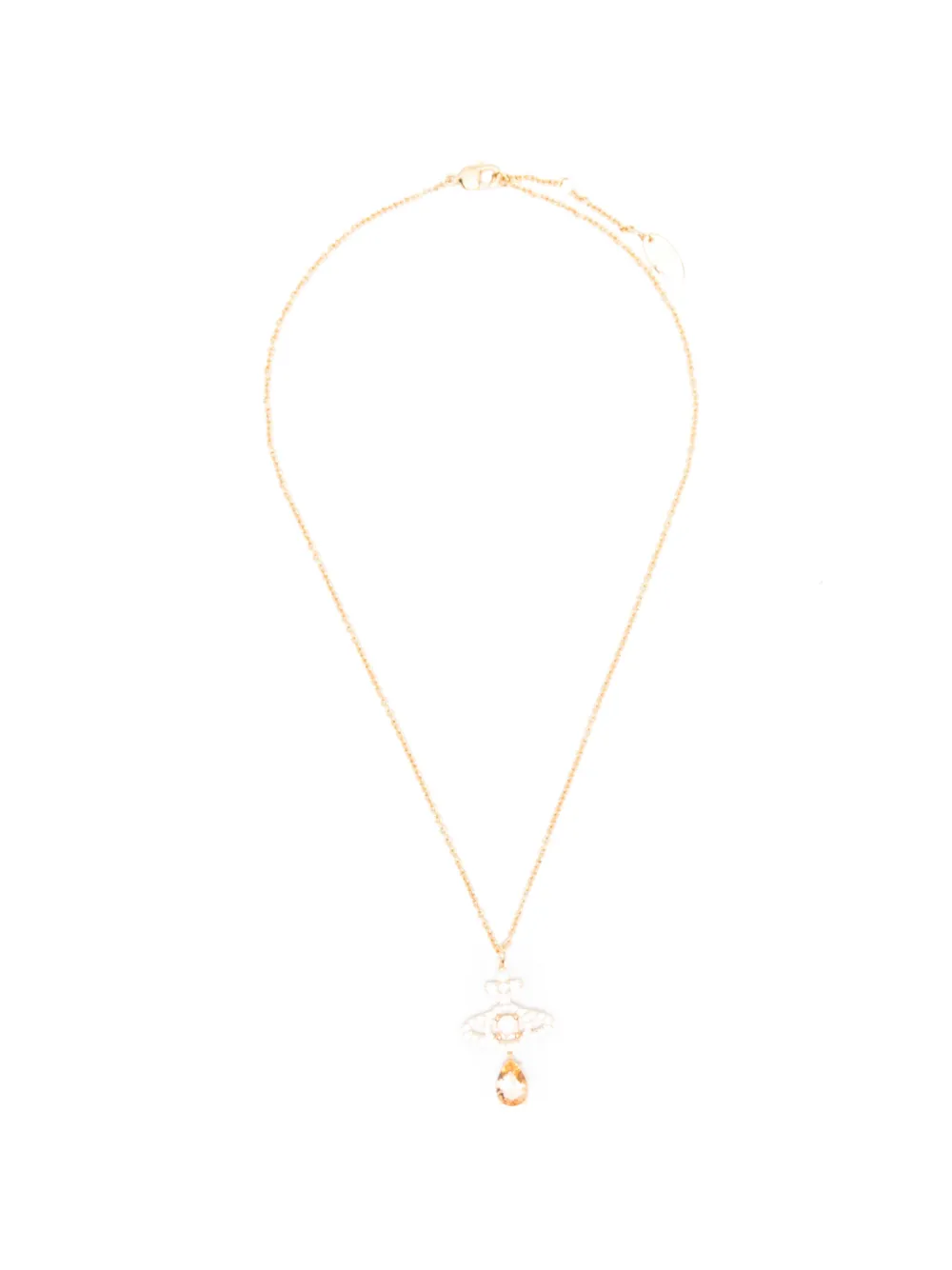 Vivienne Westwood Olympia Orb-pendant crystal-embellished necklace - Gold