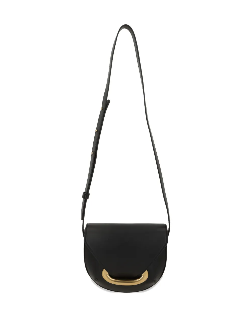 Wandler Veneto embossed lettering mini bag - Nero