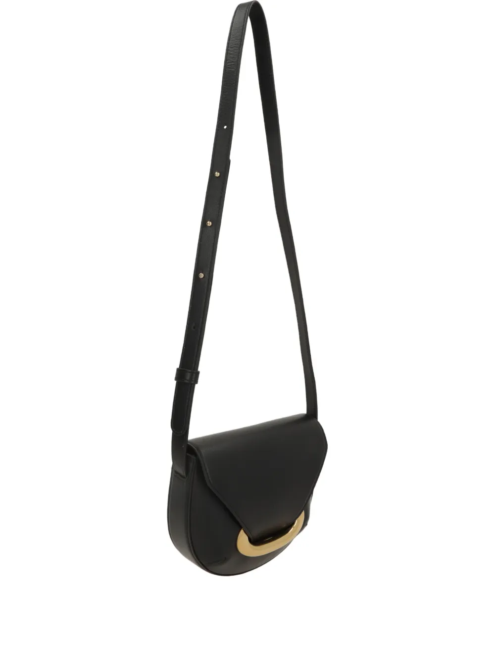  Wandler Veneto Embossed Lettering Mini Bag - Black 