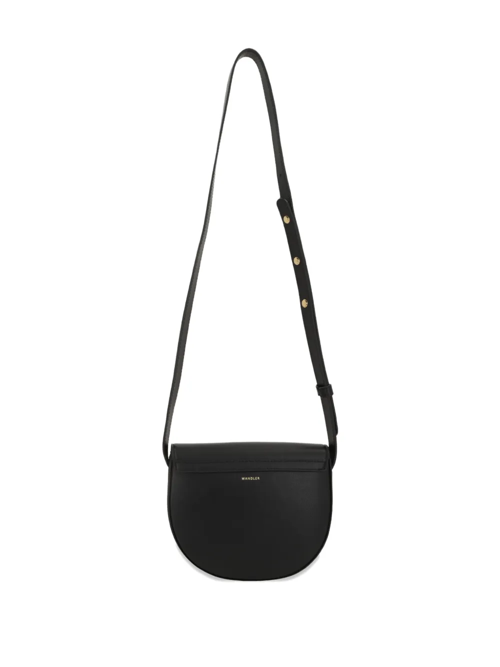  Wandler Veneto Embossed Lettering Mini Bag - Black 