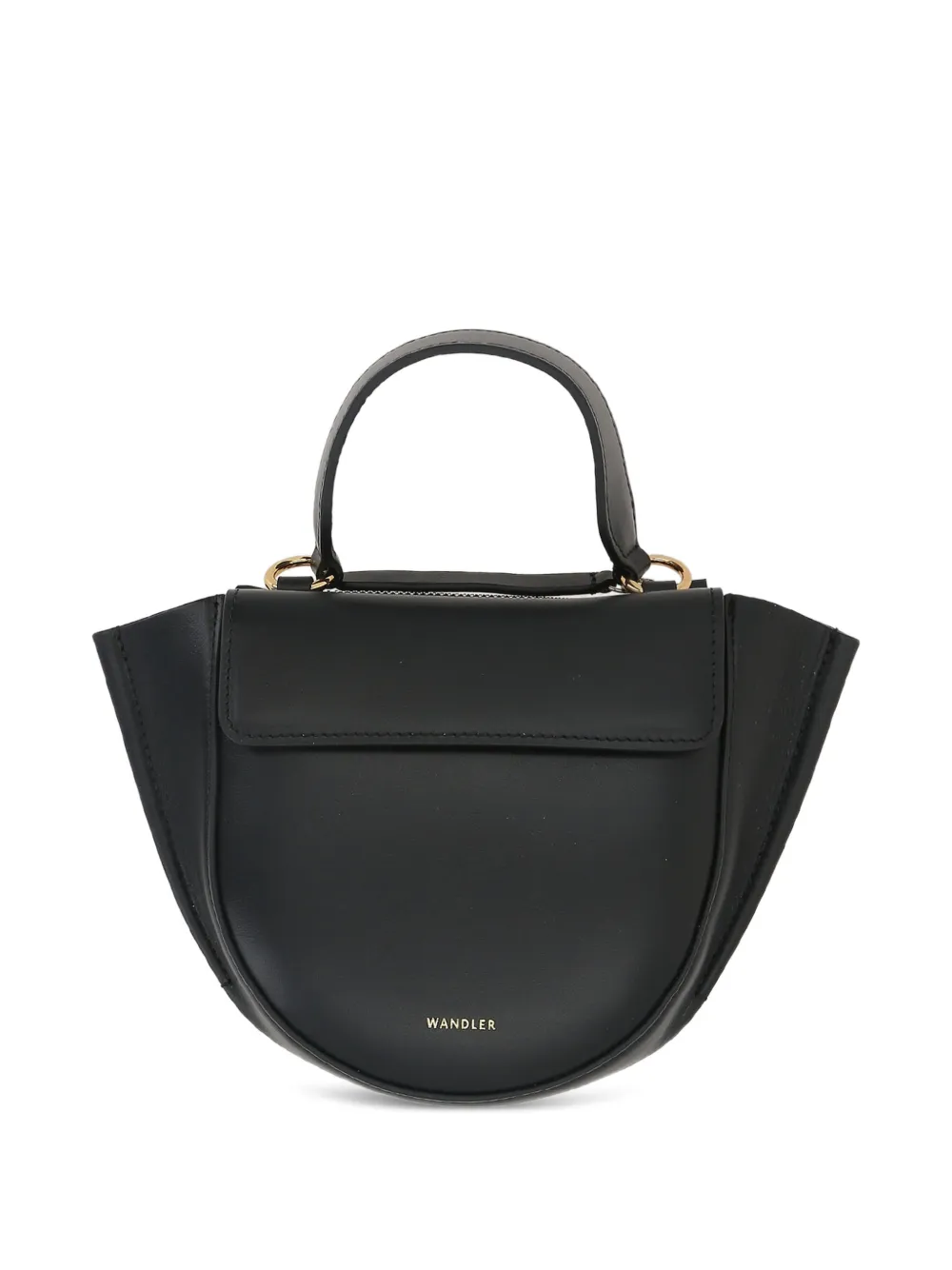 Wandler mini Hortensia leather tote bag - Black