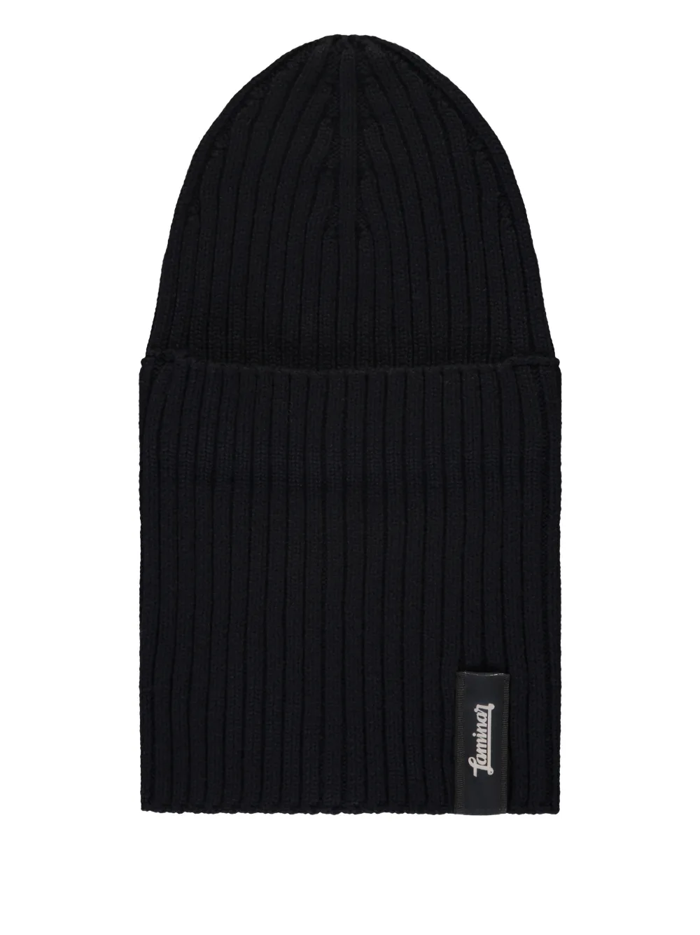 Laminar knit balaclava hat - Nero