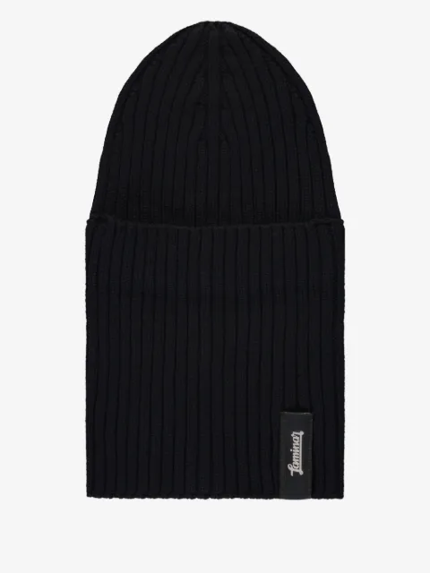 Laminar knit balaclava hat