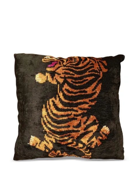 Les-Ottomans tiger-print cushion
