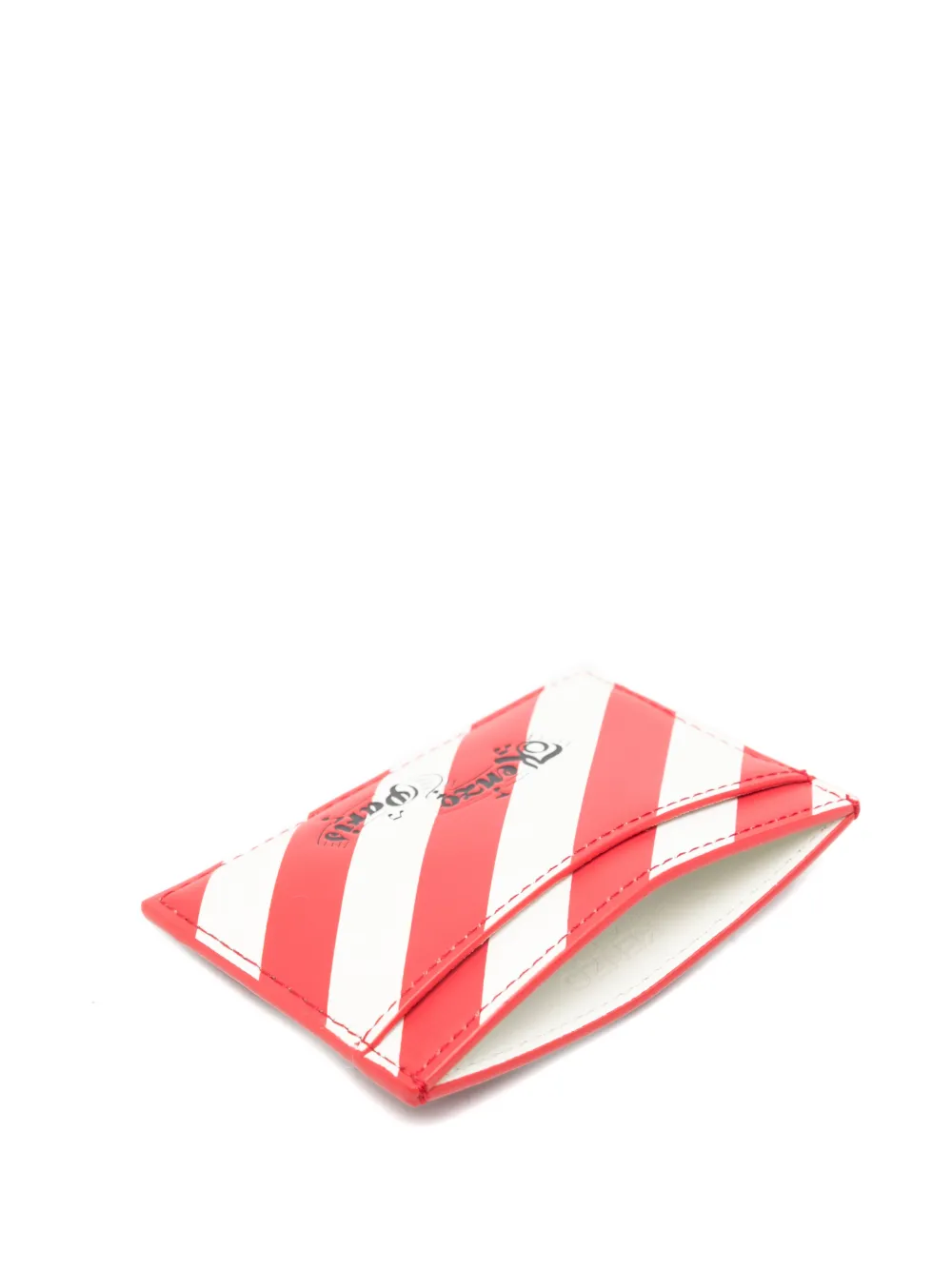  Kenzo Striped Card Holder - Red 